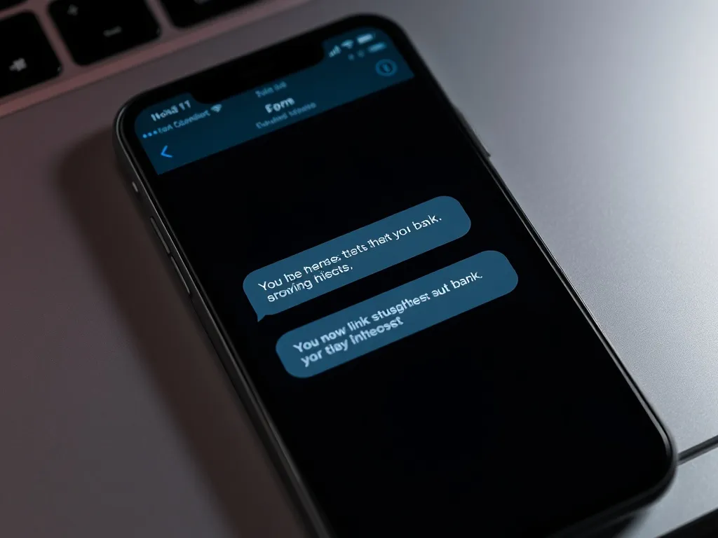 A close-up of a modern smartphone screen displaying a generi